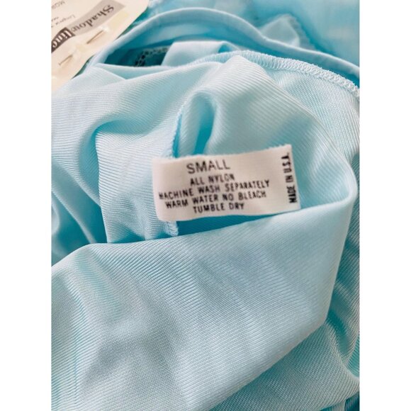 Vintage NWT Shadowline Nightgown with Lace Detail, Size Small, Light Blue - Picture 7 of 9